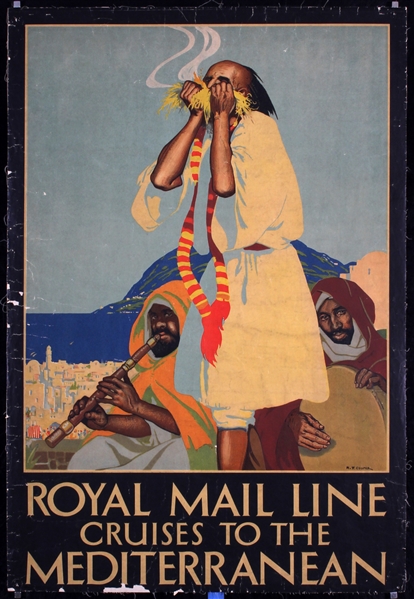 Royal Mail Lines - Cruises to the Mediterranean by Richard T. Cooper, ca. 1928