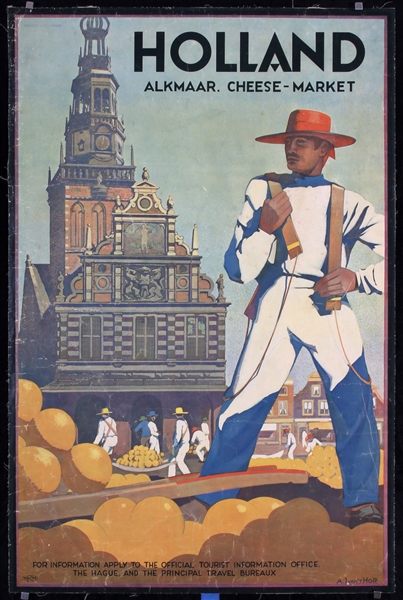 Holland (Alkmaar Cheese Market) by Adrian van´t Hoff, ca. 1930