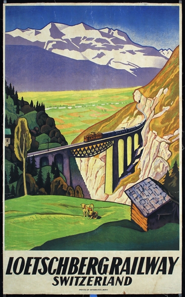 Loetschberg Railway by Eugen Henziross, 1931