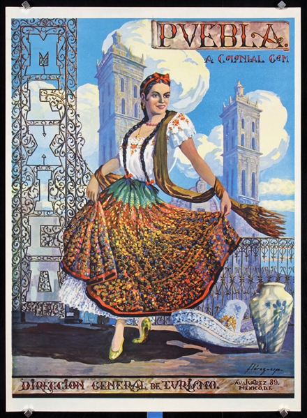 Puebla - A Colonial Gem by Florez Florez, ca. 1950