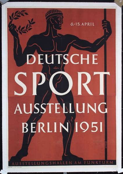 Deutsche Sportausstellung Berlin by René Ahrlé, 1951