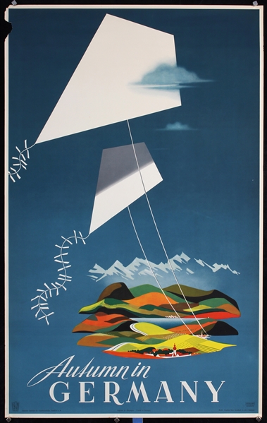 Autumn in Germany (2 Posters) by Alfred Eckart, ca. 1954