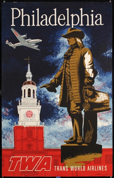 TWA - Philadelphia by Swanson Swanson, ca. 1955