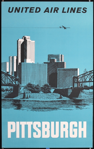 United Air Lines Jets - Pittsburgh by Anonymous, ca. 1965